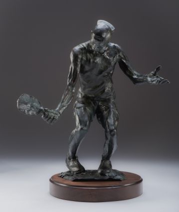Male Pickleball Player Sculpture
